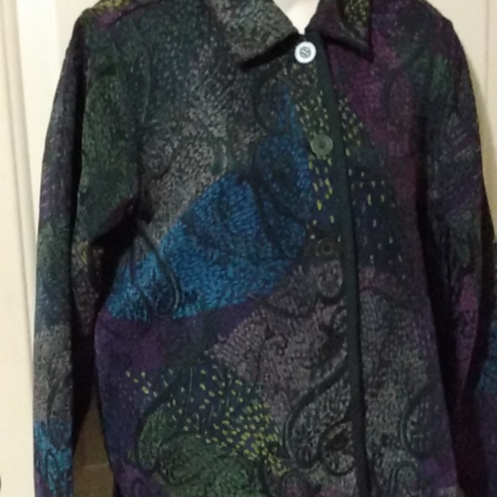 Tapestry blazer coat jacket